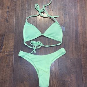 Green bikini